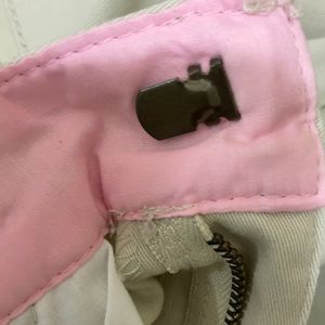 School uniform boot cut khaki pants.